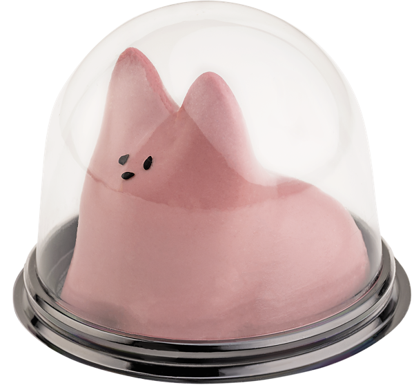 Изображение Мусс Панна-котта котик малина СП ТАБРИС п/б, 150 г