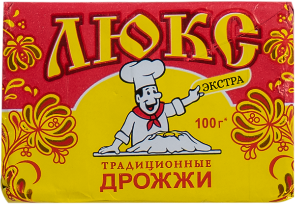 Изображение Дрожжи пресованные Люкс экстра хлебопекарные Саф-Нева м/у, 100 г