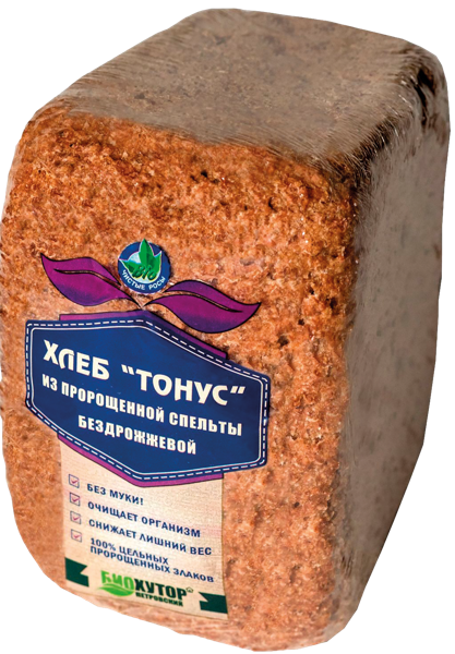 Изображение Хлеб пшеничный Тонус из цельного зерна спельты Щепетьева м/у, 500 г