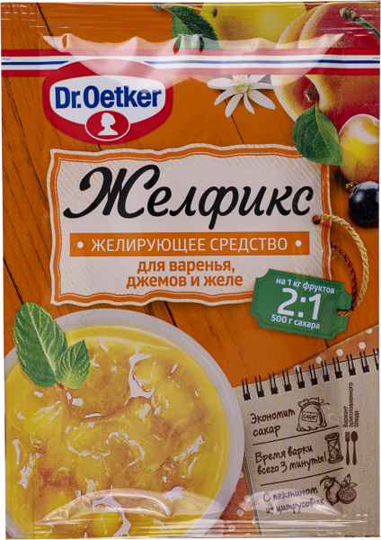 Изображение Консервант для варенья Др. Бейкерс Желфикс 2 Др. Бейкерс м/у, 25 г