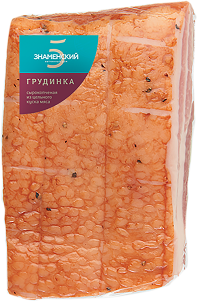Изображение Мясо свиное сырокопченое Знаменский грудинка Знаменский ООО в/у 