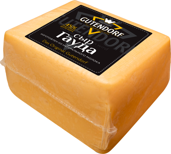 Изображение Сыр 45% полутвердый Гутендорф гауда ИП Чернуха О.Л.  