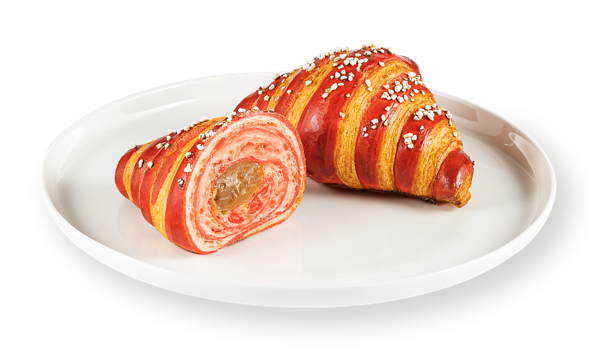 Изображение Круассан №1 слоеный пшеничный с соленой карамелью французский 3х слойный СП ТАБРИС 0 м/у, 100 г