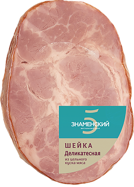 Изображение Мясо свиное варено-копченое Знаменский шейка парижская Знаменский ООО в/у 