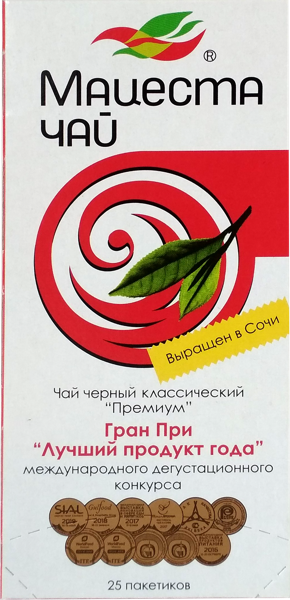 Изображение Чай черный в пакетиках Мацеста чай Мацестинская ЧФ кор, 25*1,5 г