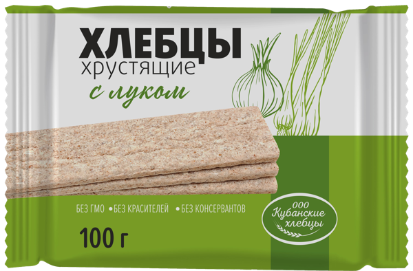 Изображение Хлебцы г.Краснодар Кубанские хлебцы с луком Кубанские хлебцы м/у, 100 г