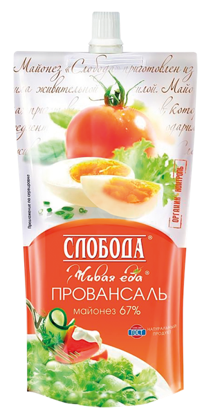 Изображение Майонез 67% Слобода провансаль ЭФКО м/у, 400 г
