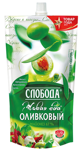 Изображение Майонез 67% Слобода оливковый ЭФКО м/у, 375 г