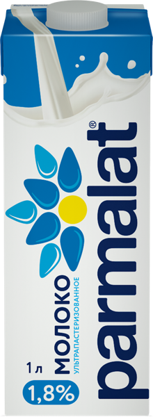Изображение Молоко 1,8% Пармалат Белгородский МК т/п, 1 л