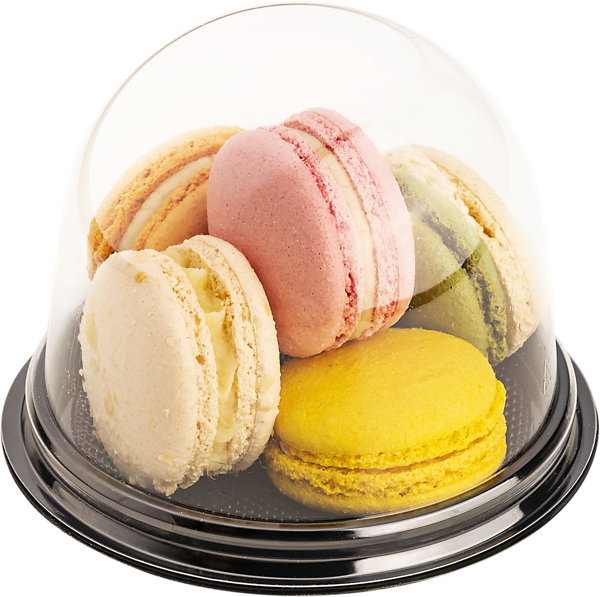 Изображение Пирожные воздушные 1*5 Макарон: манго-маракуйя малина сырный грушевый сливочный СП ТАБРИС п/б, 88 г