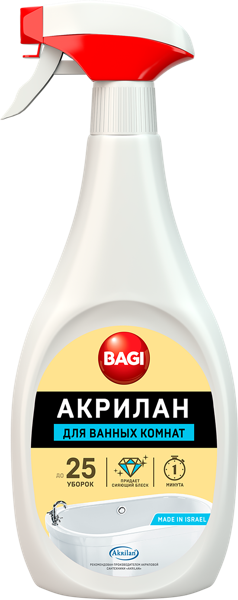 Изображение Средство для ванной Баги акрилан спрей Баги ЛТД п/у, 400 мл