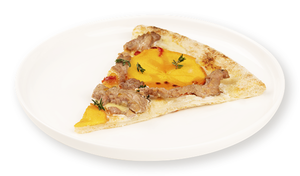 Изображение Пицца на сырном соусе С хурмой и свининой сегмент СП ТАБРИС м/у, 100 г