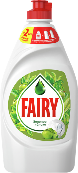 Изображение Средство для мытья посуды Фейри зеленое яблоко Проктер Энд Гэмбл п/у, 450 мл