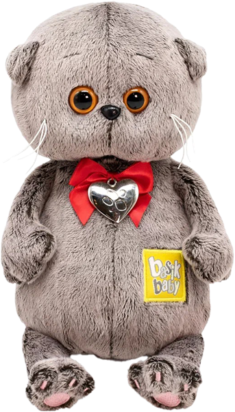 Изображение Мягкая игрушка 20см Будибаса басик бейби с сердцем МПП ООО , 1 шт