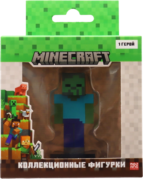 Изображение Фигурка коллекционная Майнкрафт зомби Шанту Шенгай к/у, 1 шт