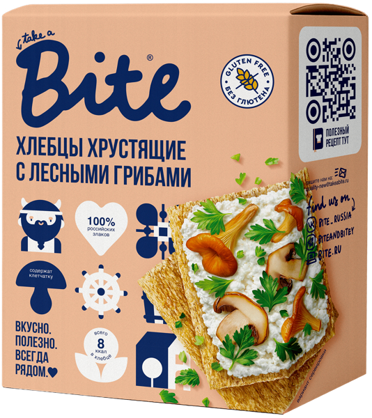 Изображение Хлебцы кукурузно-рисовые Байт лесные грибы Биофудлаб кор, 100 г