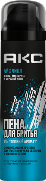 Изображение Пена для бритья Акс айс чилл Арнест ЮниРусь ООО ж/б, 200 мл