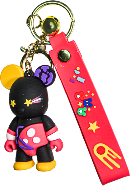 Изображение Брелок для ключей с браслетом Поп пак мышонок яркий Донгуан м/у, 1 шт