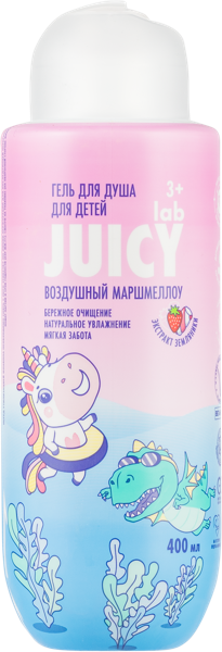 Изображение Гель для душа детский Джуси лаб воздушный маршмеллоу Капелла ООО п/у, 400 мл