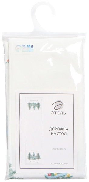 Изображение Дорожка 40*147см сервировочная Этель сказочный лес белая Уральская Мануфактура м/у, 1 шт