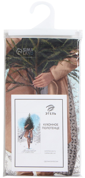 Изображение Полотенце 40*73см для кухни Этель волшебного нового года Уральская Мануфактура м/у, 1 шт