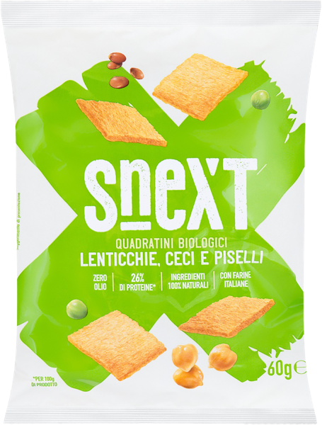 Изображение Снеки из чечевицы нута гороха Снекст Сама С.п.А. м/у, 60 г