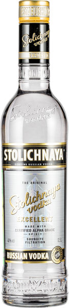 Изображение Водка 40 % Столичная Экселент Брянскспиртпром с/б, 0,5 л