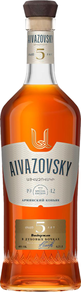 Изображение Коньяк 5 лет 40 % Айвазовский ЗАО МАП с/б, 0,25 л