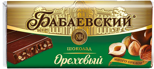 Изображение Шоколад молочный Ореховый ОК Бабаевский м/у, 40 г
