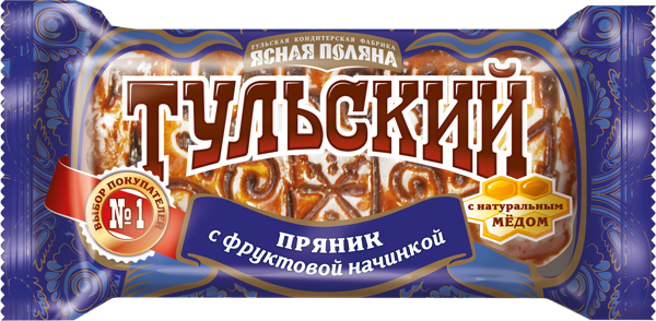 Изображение Пряник Тульский с фруктовой начинкой ОК Красный Октябрь м/у, 130 г