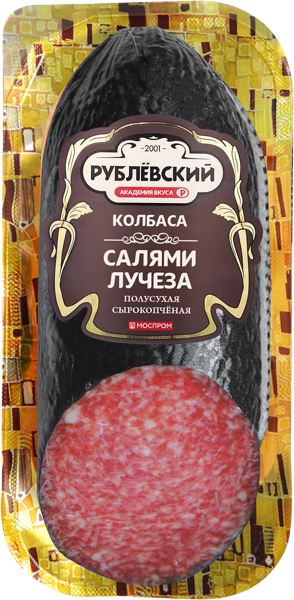 Изображение Колбаса полусухая с/к Рублевский Лучеза Рублевский МПЗ в/у, 350 г