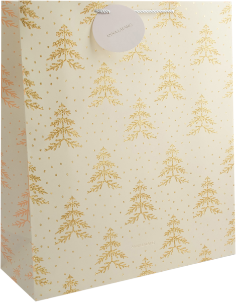 Изображение Пакет 42*48см бумажный Анна Лафарг золотистые елки Анна Лафарг , 1 шт