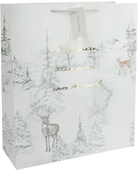 Изображение Пакет 42*48см бумажный Анна Лафарг лес в снегу Гуанчжоу Кухенленд , 1 шт