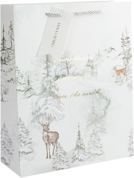 Изображение Пакет 26*32см бумажный Анна Лафарг лес в снегу Гуанчжоу Кухенленд , 1 шт