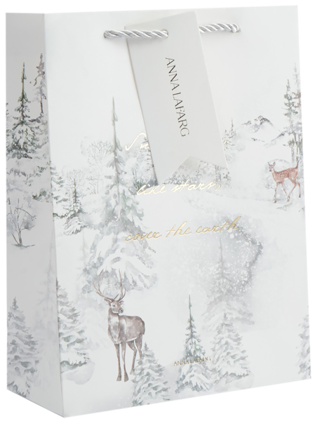 Изображение Пакет 18*24см бумажный Анна Лафарг лес в снегу Анна Лафарг , 1 шт