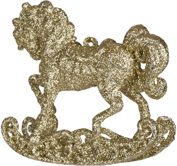 Изображение Подвеска 11см пластик Анна Лафарг лошадка шампань Анна Лафарг , 1 шт