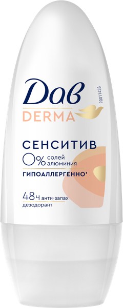 Изображение Дезодорант шар женский Дав дерма сенситив АрнестЮниРусь ООО к/у, 50 мл