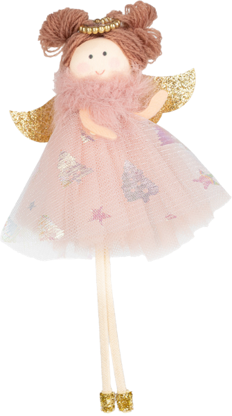 Изображение Подвеска 17см текстиль Анна Лафарг ангел золотистая Гуанчжоу Кухенленд , 1 шт