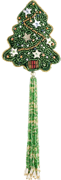 Изображение Подвеска 17см полифилл Анна Лафарг елка с кисточкой Анна Лафарг , 1 шт
