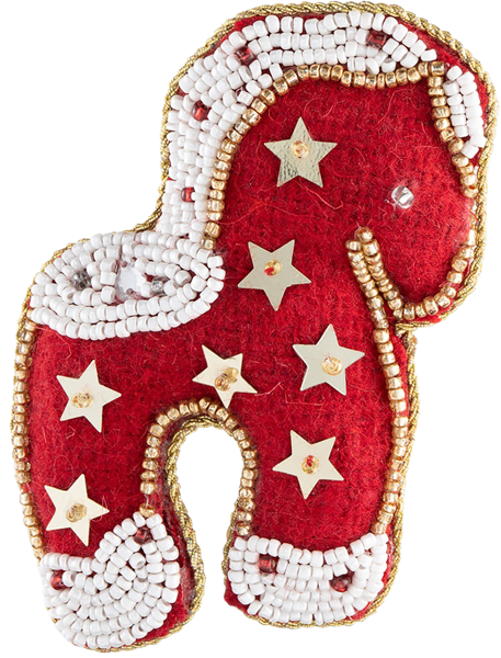 Изображение Подвеска 10см полифилл Анна Лафарг конь красный Анна Лафарг , 1 шт