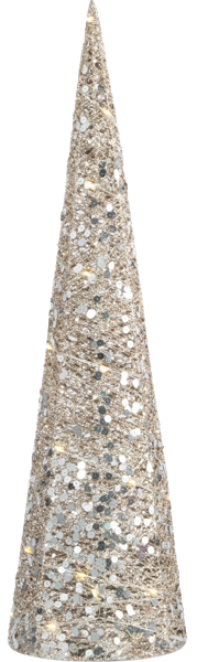 Изображение Елка 60см с подсветкой Анна Лафарг конус шампань Мэйчжоу Синьи , 1 шт