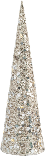 Изображение Елка 40см с подсветкой Анна Лафарг конус шампань Мэйчжоу Синьи , 1 шт