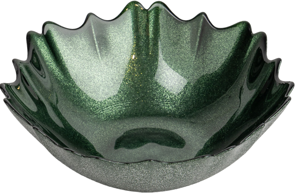 Изображение Салатник 16см Анна Лафарг севилья зеленый стекло Арджа Джам , 1 шт