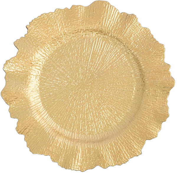 Изображение Тарелка 33см декоративная Анна Лафарг золотистая пластик Фучжоу Хомбрайт , 1 шт