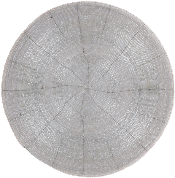 Изображение Салфетка 36см сервировочная Анна Лафарг бисер серебристая Анна Лафарг , 1 шт