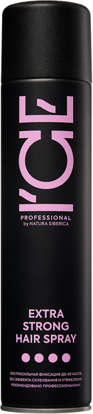 Изображение Лак для всех типов волос Айс бай натура сиберика экстрасильная Фиксация Натура сиберика ж/б, 300 мл