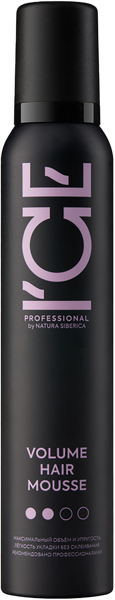 Изображение Мусс для всех типов волос Айс бай натура сиберика объем Натура сиберика ж/б, 200 мл
