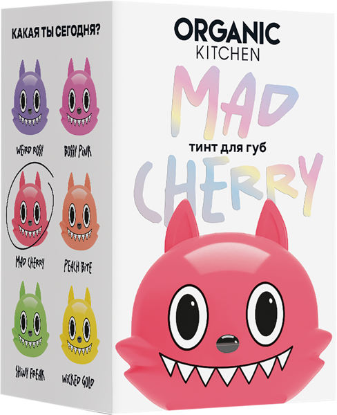 Изображение Тинт брелок для губ Органик китчен тон 3 вишня Натура сиберика к/у, 15 мл