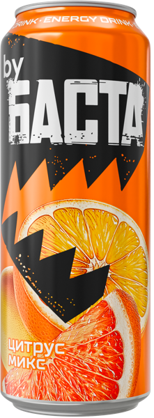 Изображение Напиток Энергетический Бай Баста цитрус микс Вакуленко В. М. ж/б, 0,45 л