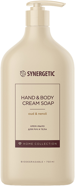 Изображение Мыло жидкое для рук и тела Синергетик уд и нероли Синергетик п/у, 750 мл